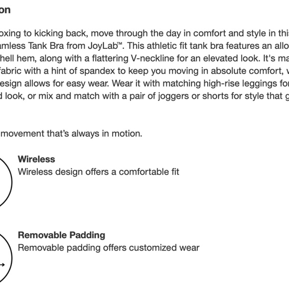 NWT JoyLab Tank | Size M - Picture 5 of 12